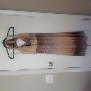 BCBGMAXAZRIA Silk Ombre Halter Dress